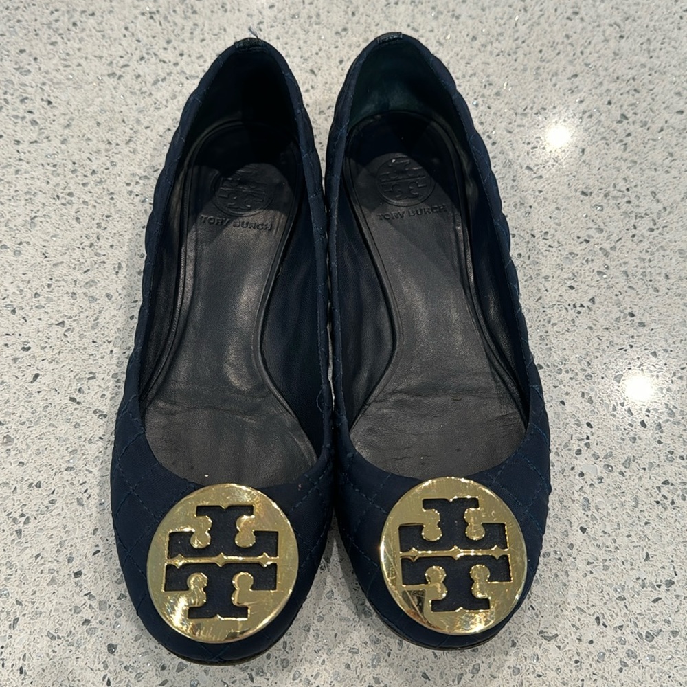 Tory Burch Navy Flats